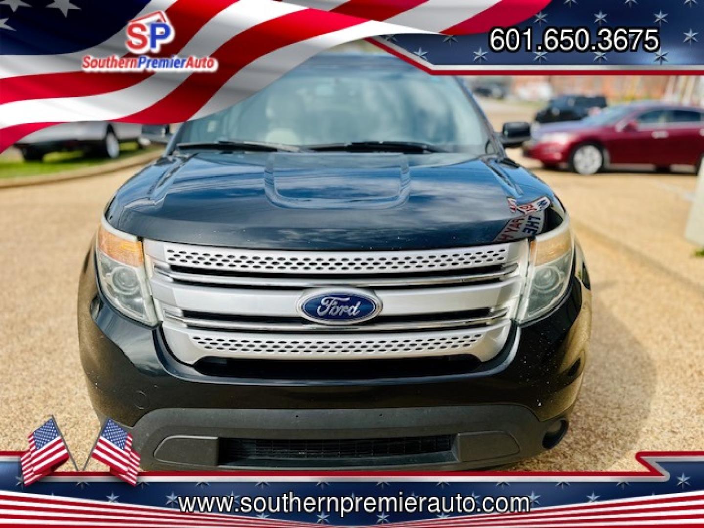 2015 BLACK FORD EXPLORER XLT (1FM5K8D87FG) , located at 922 W. Beacon St., Philadelphia, MS, 39350, (601) 650-3675, 32.770447, -89.127151 - Photo#1